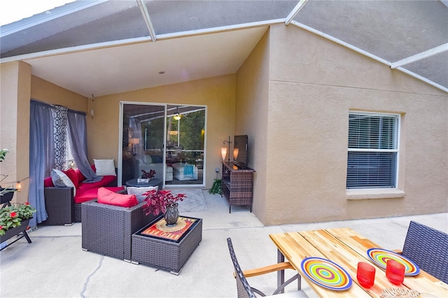 2604 Clareside Dr, Valrico, FL 33596 - view of patio with outdoor lounge area