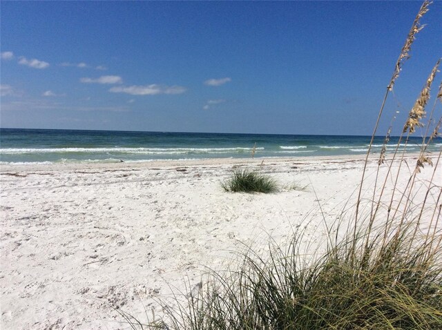 1115 Rue Des Chateaux Unit 2B, South Pasadena, FL 33707 - view of water feature featuring a view of the beach