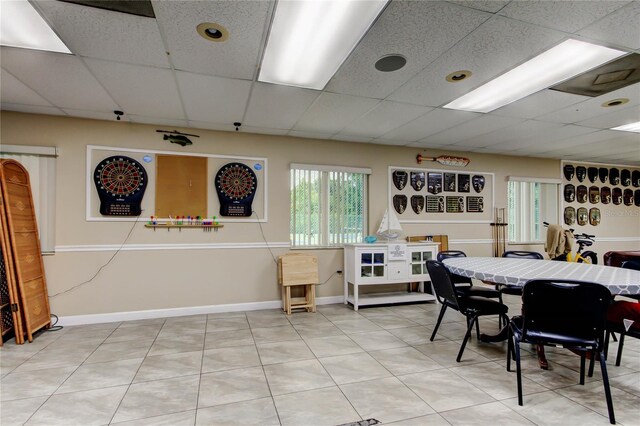 6428 Gloria Dr Unit 21, New Port Richey, FL 34653 - dining room featuring a paneled ceiling