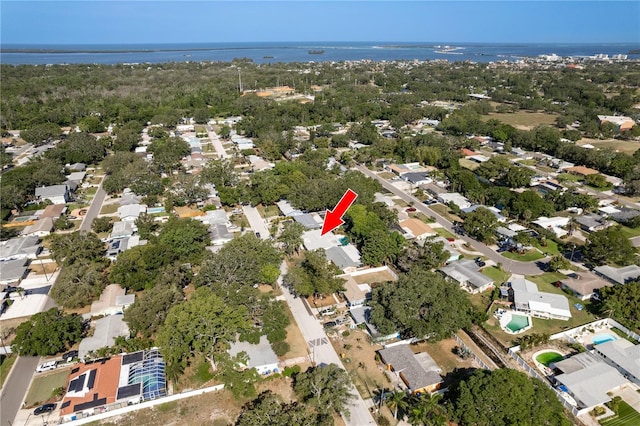 1152 Jackmar Rd, Dunedin, FL 34698 - aerial view of property's location with a nearby body of water and nearby suburban area