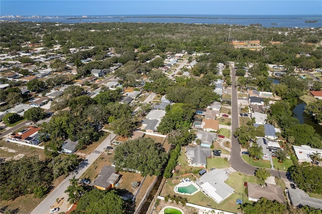 1152 Jackmar Rd, Dunedin, FL 34698 - aerial overview of property's location featuring a large body of water and nearby suburban area