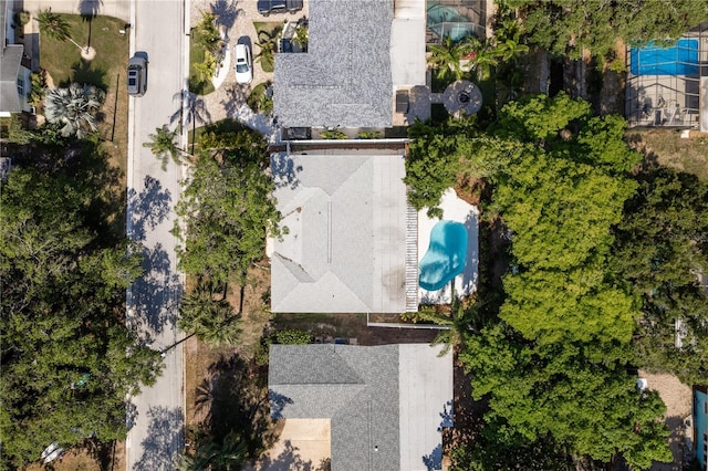 1152 Jackmar Rd, Dunedin, FL 34698 - drone / aerial view of a pool