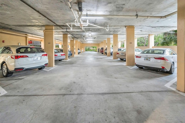 view of parking deck