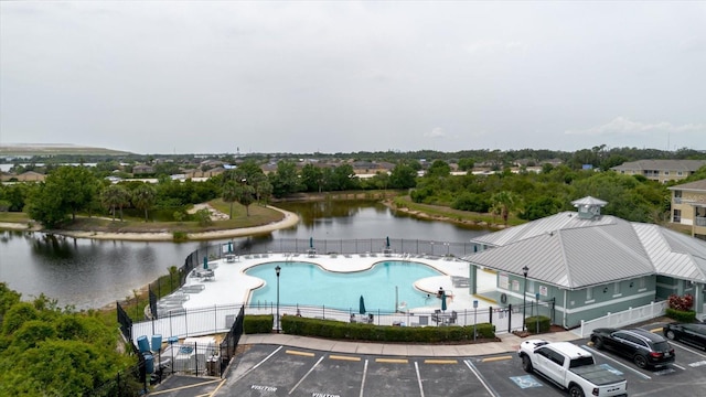 6260 Olivedale Dr, Riverview, FL 33578 - community pool featuring fence and a water view