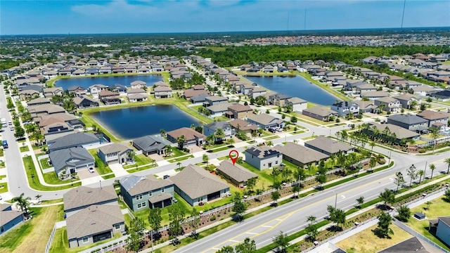 11707 Sunburst Marble Rd, Riverview, FL 33579 - aerial view of residential area featuring a nearby body of water