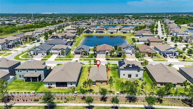 11707 Sunburst Marble Rd, Riverview, FL 33579 - aerial view of residential area featuring a large body of water