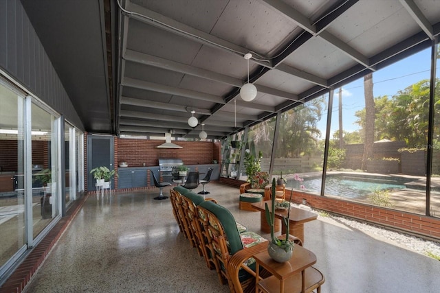 view of sunroom / solarium