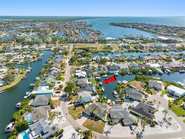 6604 Dolphin Cove Dr, Apollo Beach, FL 33572 - aerial view of property and surrounding area with a nearby body of water and nearby suburban area