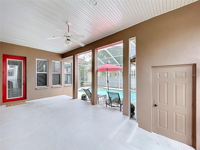 10309 Marchmont Ct, Tampa, FL 33626 - sunroom / solarium with a ceiling fan