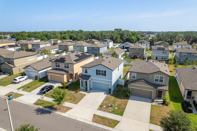 aerial perspective of suburban area