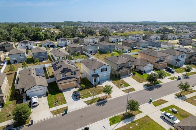 aerial perspective of suburban area