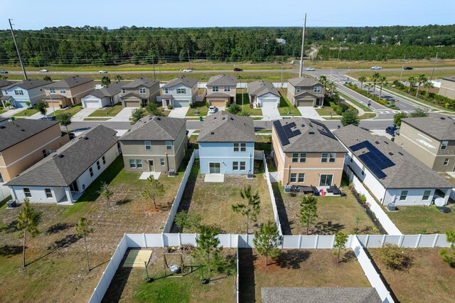aerial perspective of suburban area