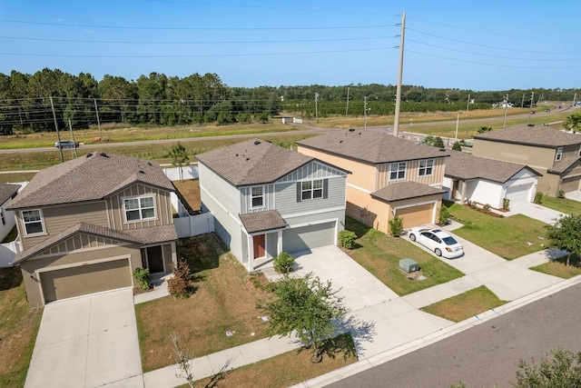 view from above of property