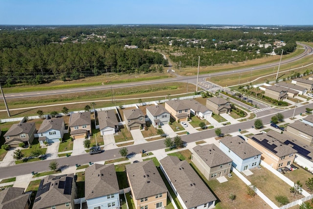 aerial view of residential area