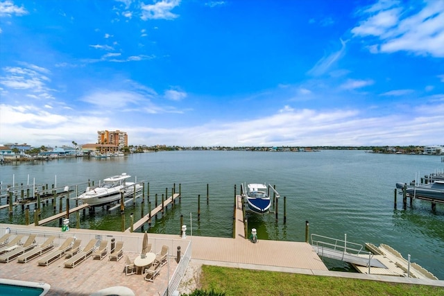 17735 Gulf Blvd Unit 304, Redington Shores, FL 33708 - dock area featuring a water view and boat lift