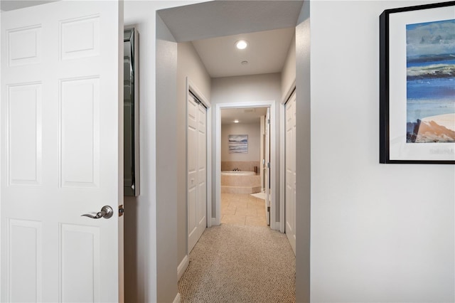 17735 Gulf Blvd Unit 304, Redington Shores, FL 33708 - hall featuring carpet and recessed lighting
