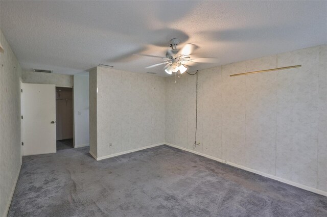 1915 W Del Webb Blvd, Sun City Center, FL 33573 - carpeted empty room with ceiling fan and a textured ceiling