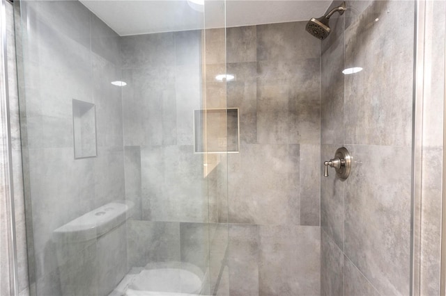 1390 Gulf Blvd Unit Ph-5, Clearwater, FL 33767 - bathroom with a stall shower and toilet