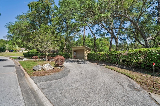 7353 Dogwood Cres, Spring Hill, FL 34607 - view of front of property featuring driveway and view of scattered trees