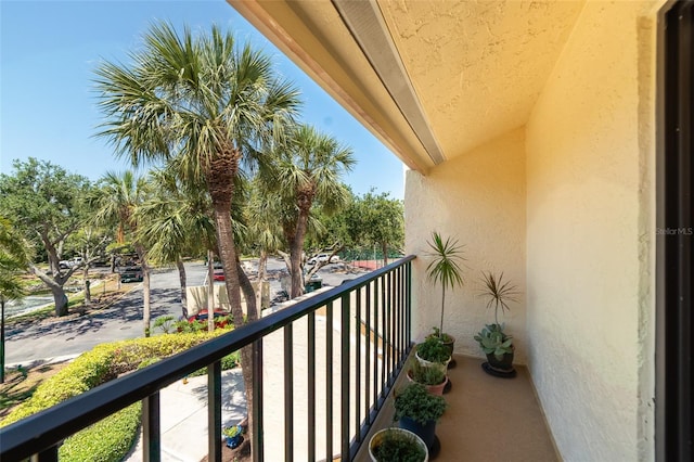 view of balcony