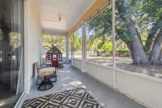 view of sunroom / solarium