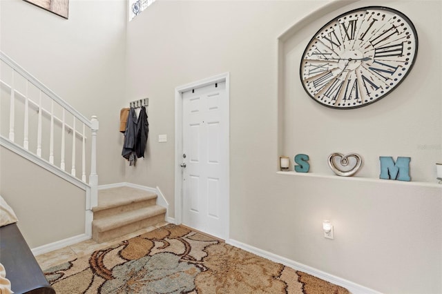 11871 Crestridge Loop, Trinity, FL 34655 - foyer entrance with stairs and baseboards