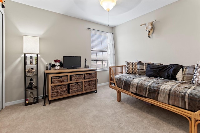 11871 Crestridge Loop, Trinity, FL 34655 - living room featuring baseboards, a ceiling fan, and carpet flooring