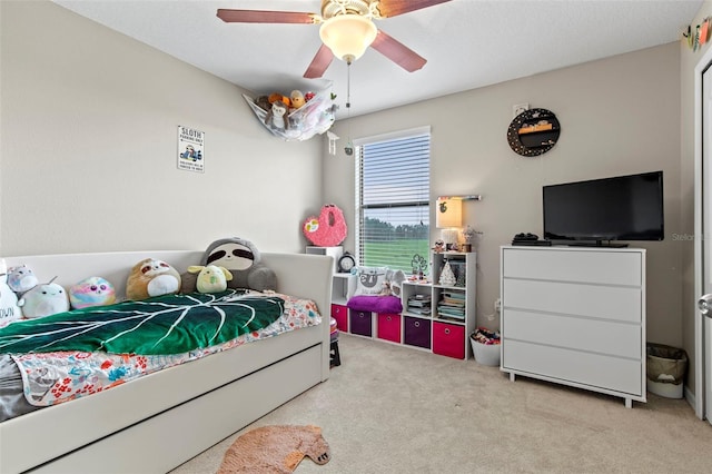 11871 Crestridge Loop, Trinity, FL 34655 - carpeted bedroom with ceiling fan