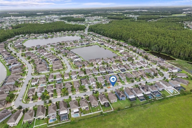 11871 Crestridge Loop, Trinity, FL 34655 - birds eye view of property featuring a water view and a residential view
