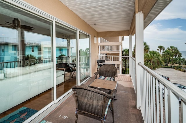 view of balcony
