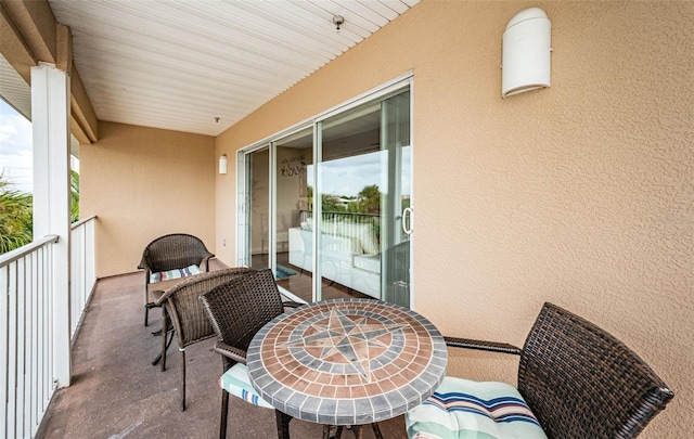 view of balcony
