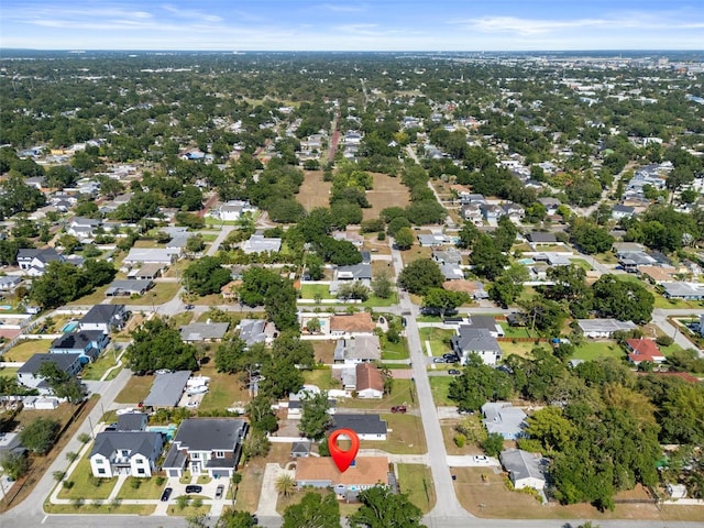 aerial overview of property's location featuring nearby suburban area