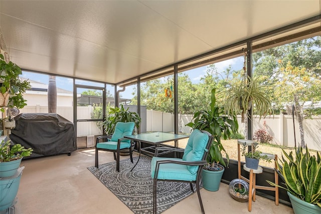 view of sunroom / solarium