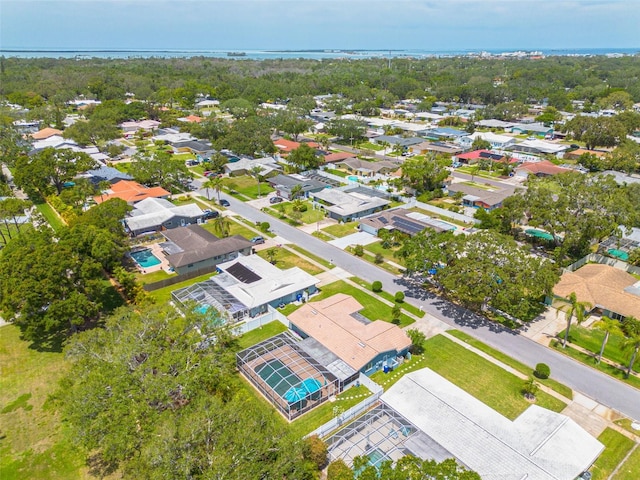 aerial view of residential area