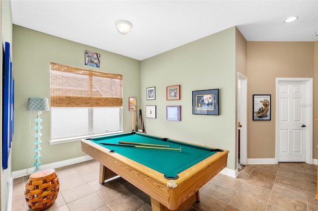 11845 Newberry Grove Loop, Riverview, FL 33579 - recreation room with baseboards, billiards table, and recessed lighting