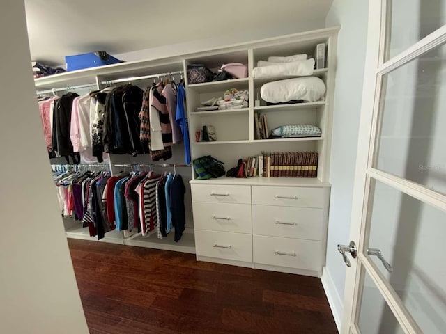 209 Rosery Rd, Belleair, FL 33756 - walk in closet with dark wood-type flooring