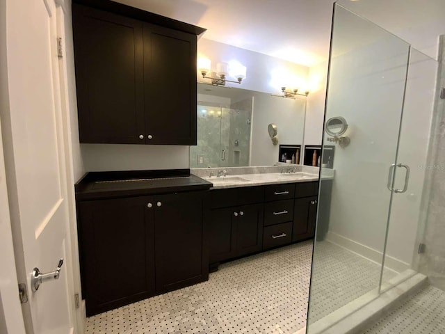 209 Rosery Rd, Belleair, FL 33756 - full bath with double vanity and a shower stall