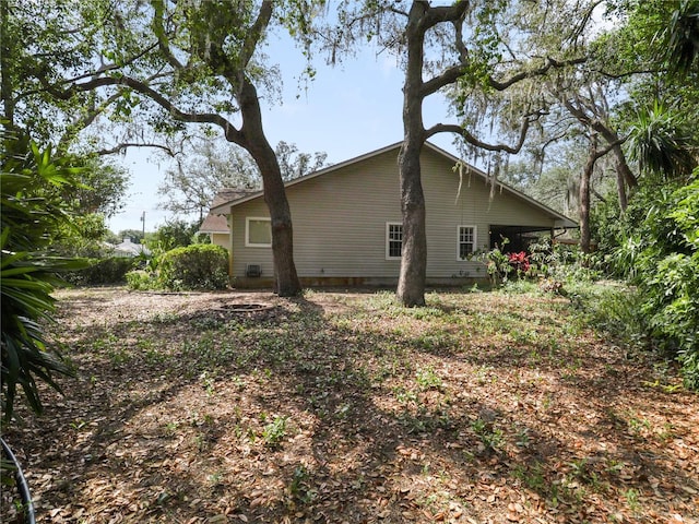 view of home's exterior