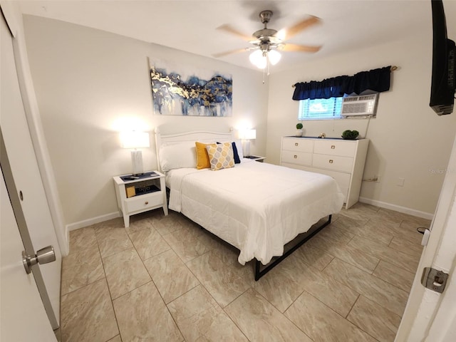 2210 Irene St, Lutz, FL 33549 - bedroom with baseboards and a ceiling fan