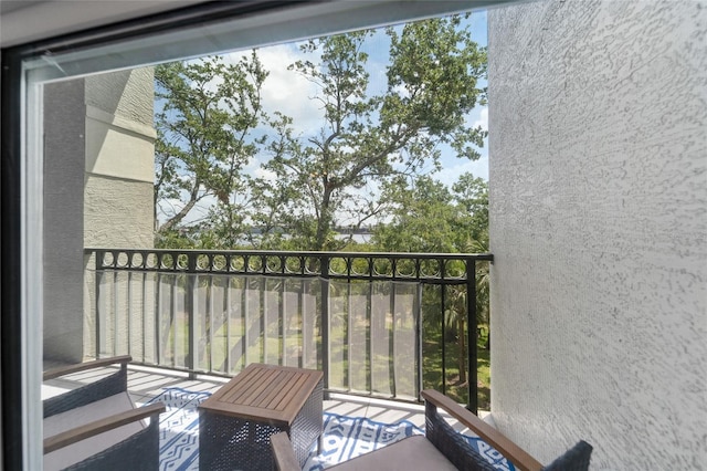 view of balcony