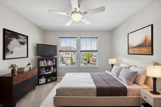 2529 Arbor Wind Dr, Lutz, FL 33558 - bedroom with light carpet and a ceiling fan