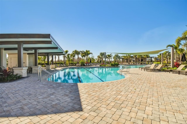 34084 Torrent Ln, Wesley Chapel, FL 33543 - community pool with a patio