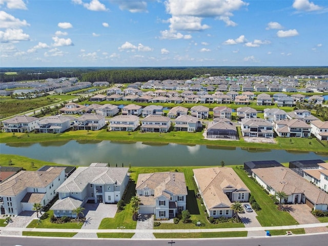 34084 Torrent Ln, Wesley Chapel, FL 33543 - aerial view of residential area featuring a nearby body of water