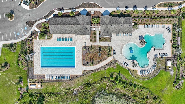 drone / aerial view