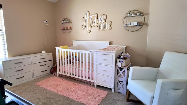 13653 Artesa Bell Dr, Riverview, FL 33579 - carpeted bedroom featuring a nursery area