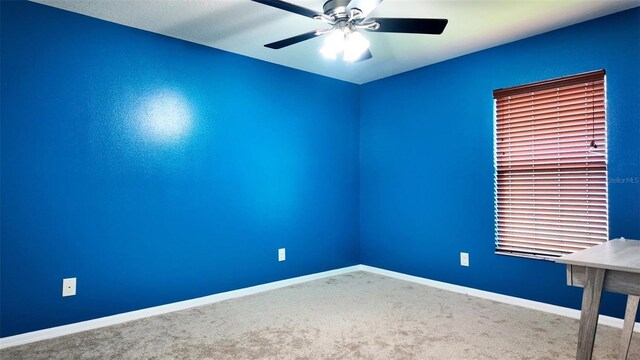 13653 Artesa Bell Dr, Riverview, FL 33579 - carpeted spare room with a ceiling fan and baseboards
