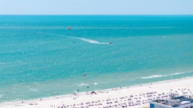 water view featuring local beach