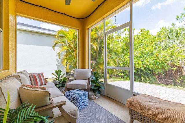 5048 Inshore Landing Dr, Apollo Beach, FL 33572 - sunroom / solarium with an outdoor hangout area
