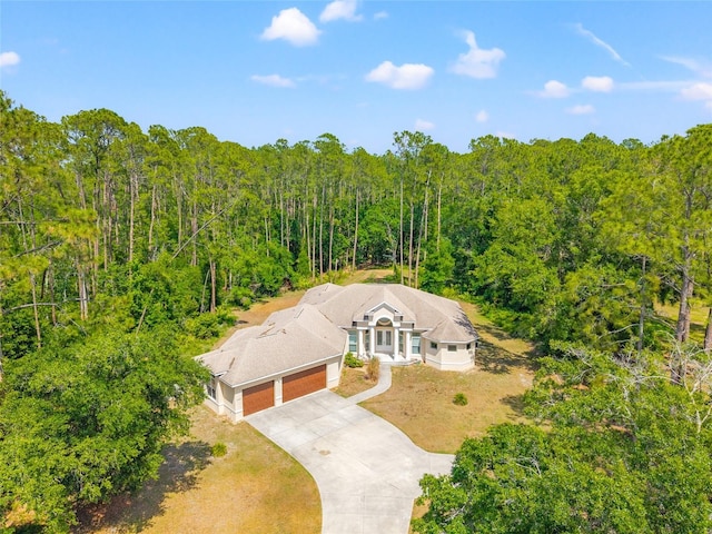 7340 W Dr, Wesley Chapel, FL 33544 - bird's eye view featuring a forest view
