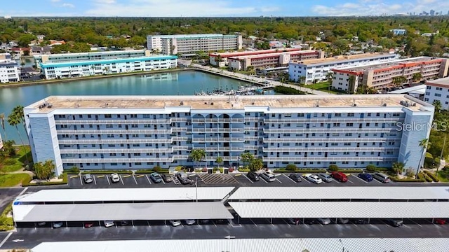 5925 Shore Blvd S Unit 602, Gulfport, FL 33707 - aerial view featuring a water view
